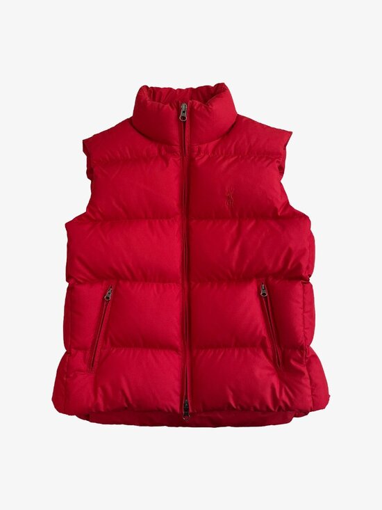 Ralph Lauren Blue Label Jackets & Blazers - Vintage Y2K Red Down Zip-Up Puffer Vest by Ralph Lauren Blue Label